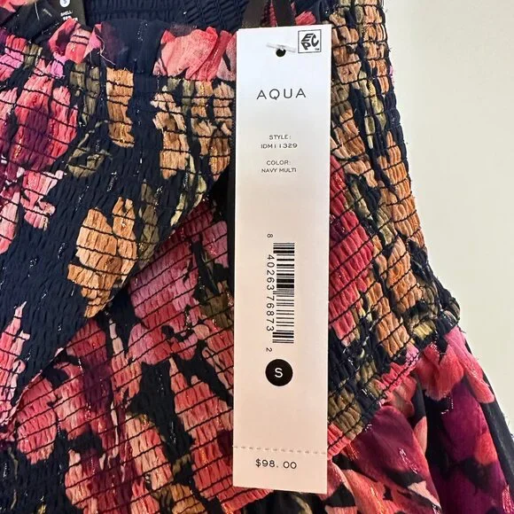 AQUA Floral Skirt Dress - Picture 3 of 3